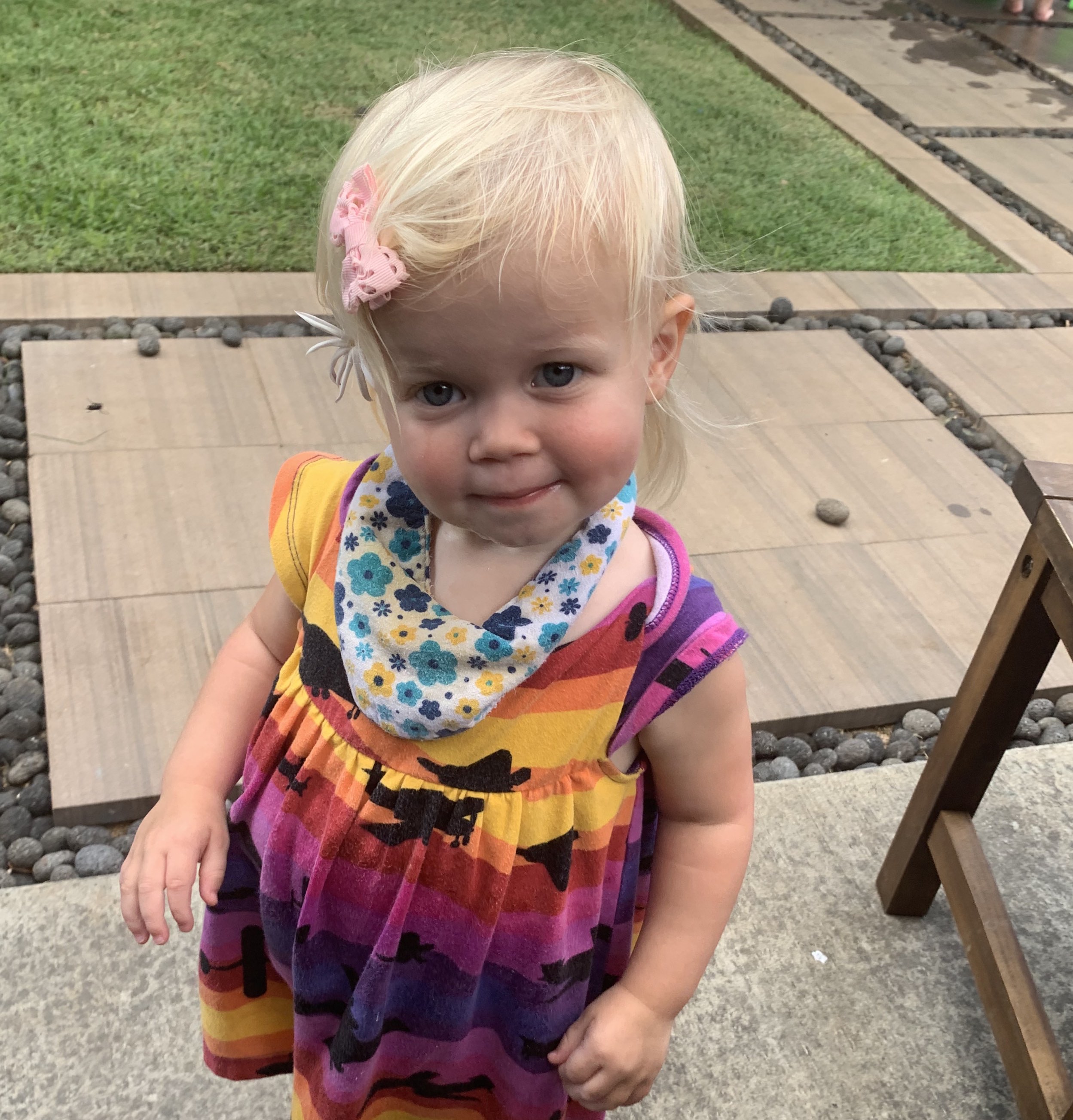 a smiling little girl
