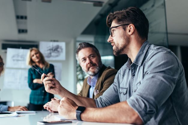 Business Meeting About Commercial General Liability Insurance in Texas