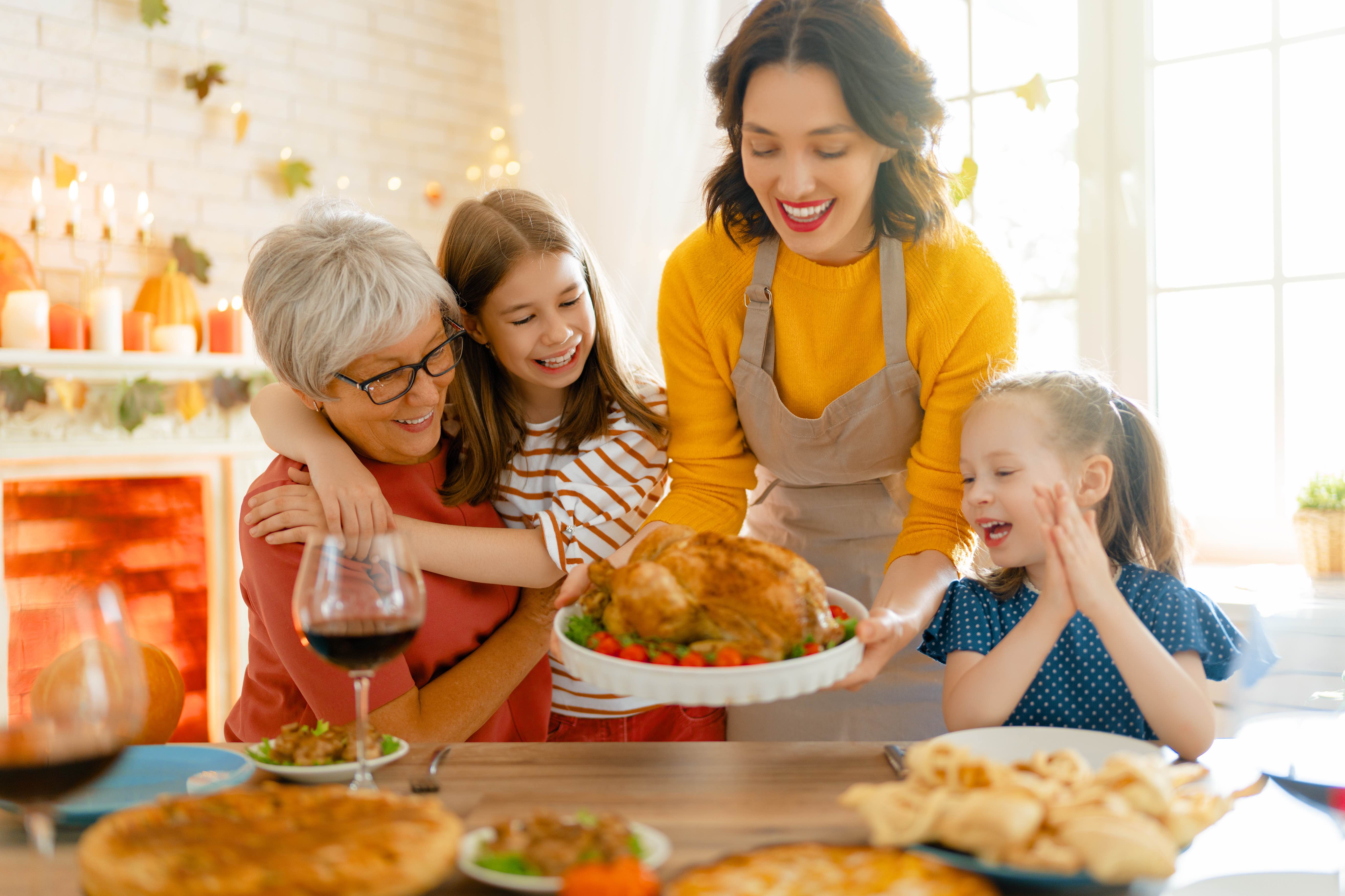 Homeowners Insurance Austin TX - family Thanksgiving dinner