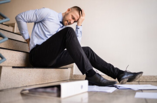 Man fell down on stairs - Small Business Incident Reporting Guidelines