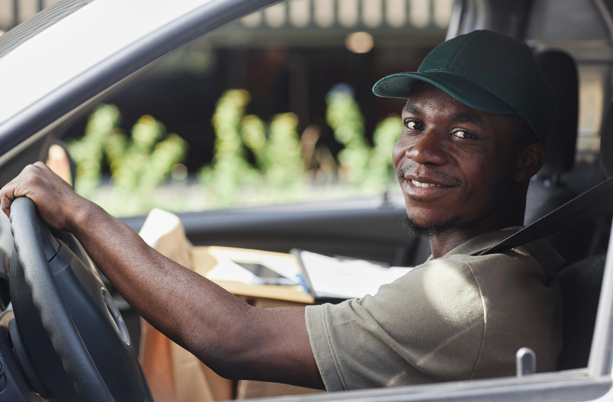 Man driving delivery vehicle - Commercial Auto Insurance