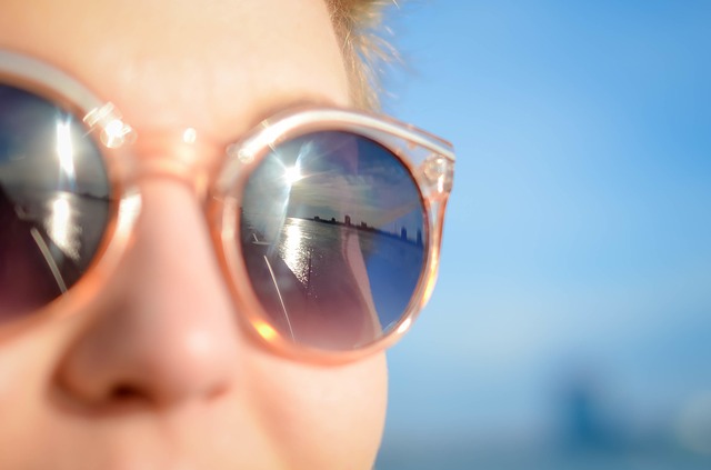 Girl wearing sunglasses